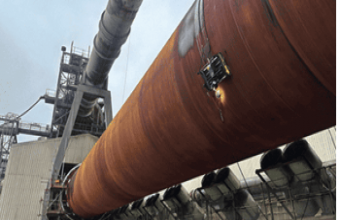 Robot Completes Ultrasonic Inspection of 70m Cemex Kiln Without Scaffold Access