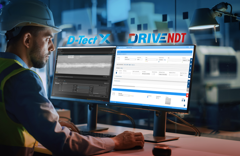 Seamless Digital RT Workflow with DRIVE NDT and D-Tect X from DÜRR NDT.