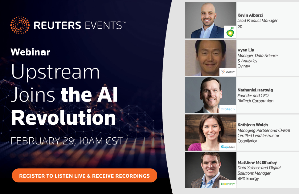 Upstream Joins the AI Revolution – Reuters Events Hosts Oil & Gas Webinar