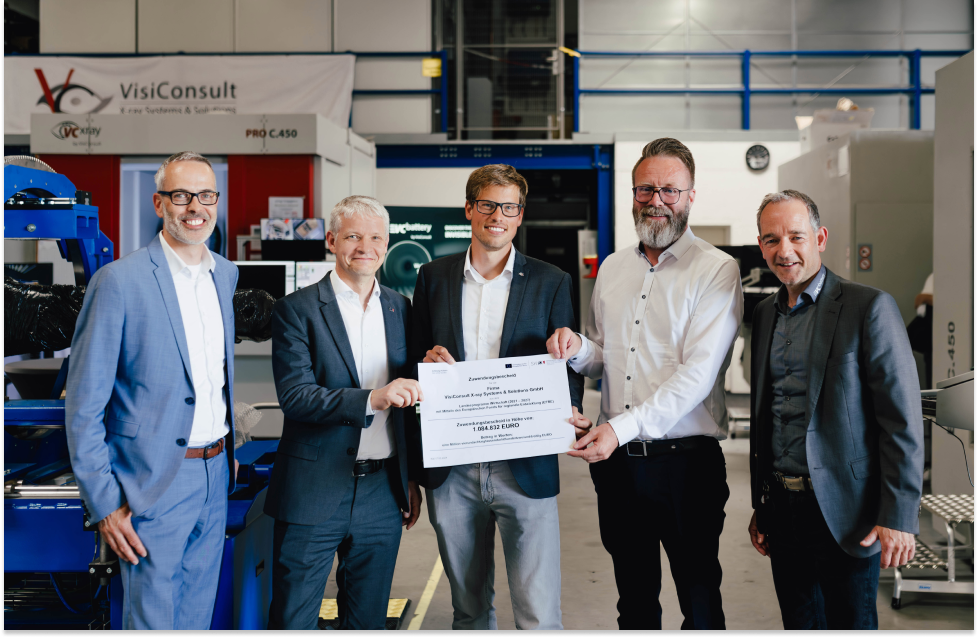 VisiConsult receives ERDF funding for the development of innovative CT solutions for the inline inspection of battery cells