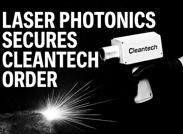 Laser Photonics Secures CleanTech System Order from NDE Inc.