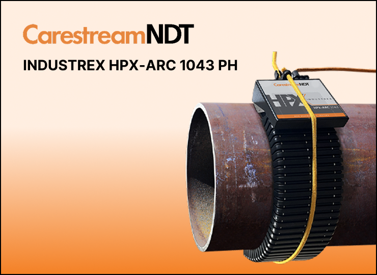 Carestream NDT Expands Bendable DR Product Line With New INDUSTREX HPX-ARC 1043 PH Digital Solution