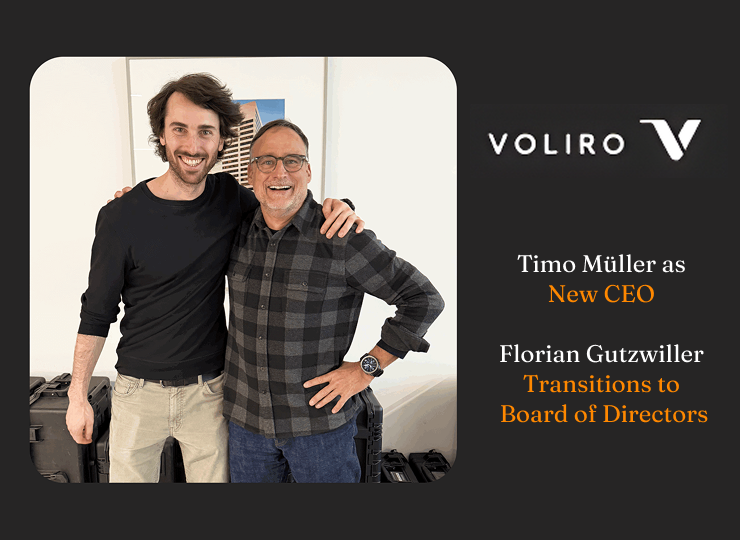 Voliro Reshapes Leadership with Timo Müller as New CEO & Florian Gutzwiller Transitions to Board of Directors