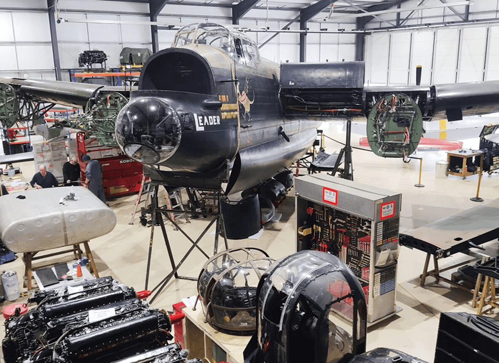 BBMF Lancaster PA474 Undergoes Major Maintenance at Duxford