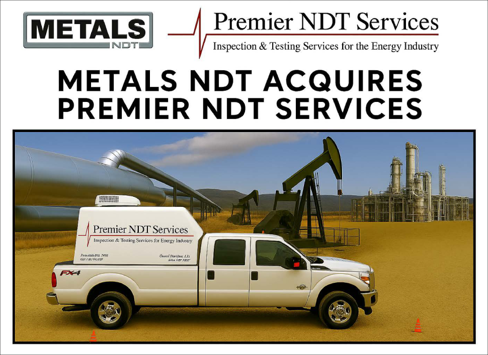 Metals NDT Announces Acquisition of Premier NDT Services to Expand Regional Inspection Capabilities