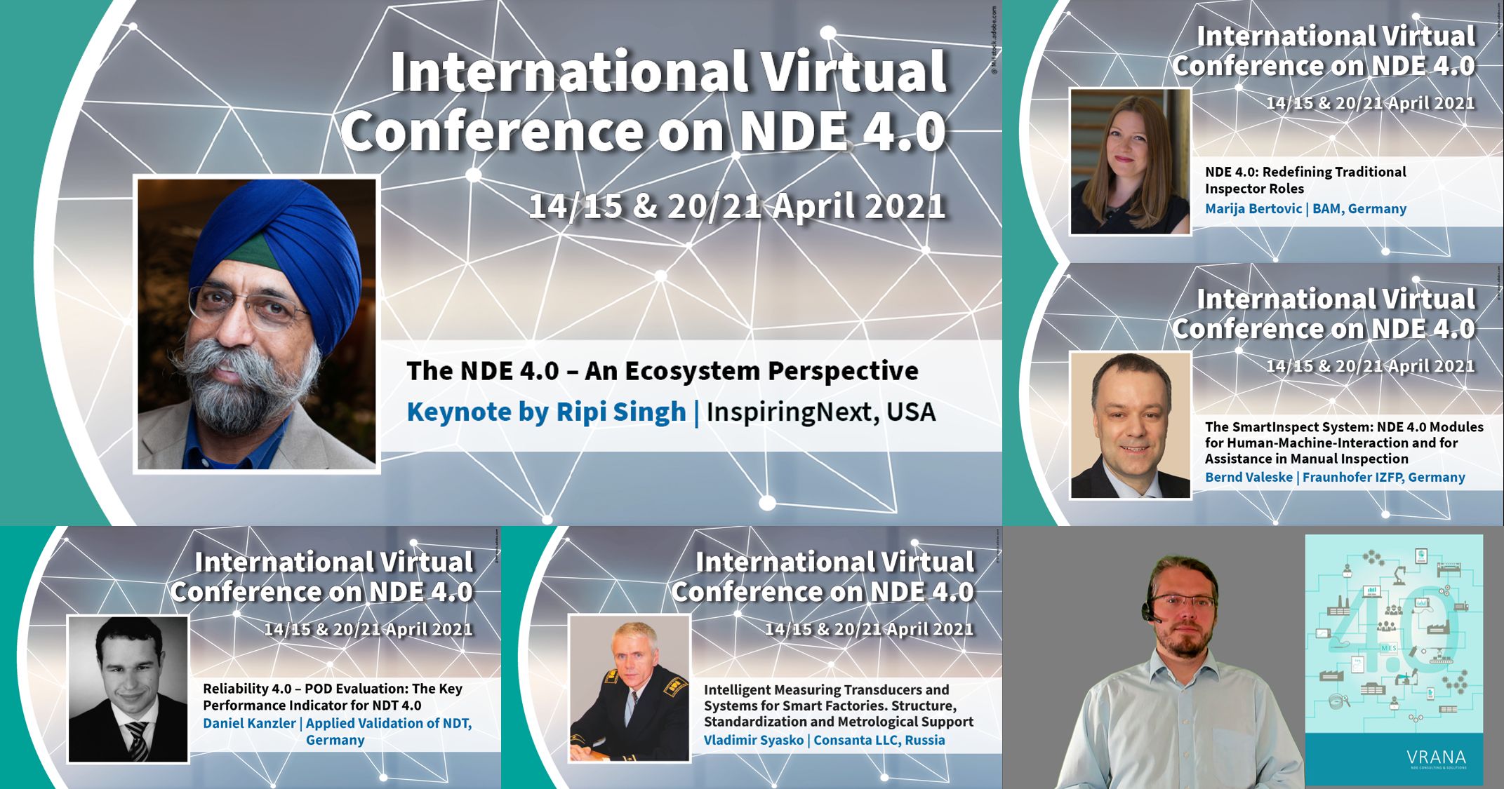 1st International Conference on NDE 4.0: The Invited Speakers of the General NDE 4.0 Session