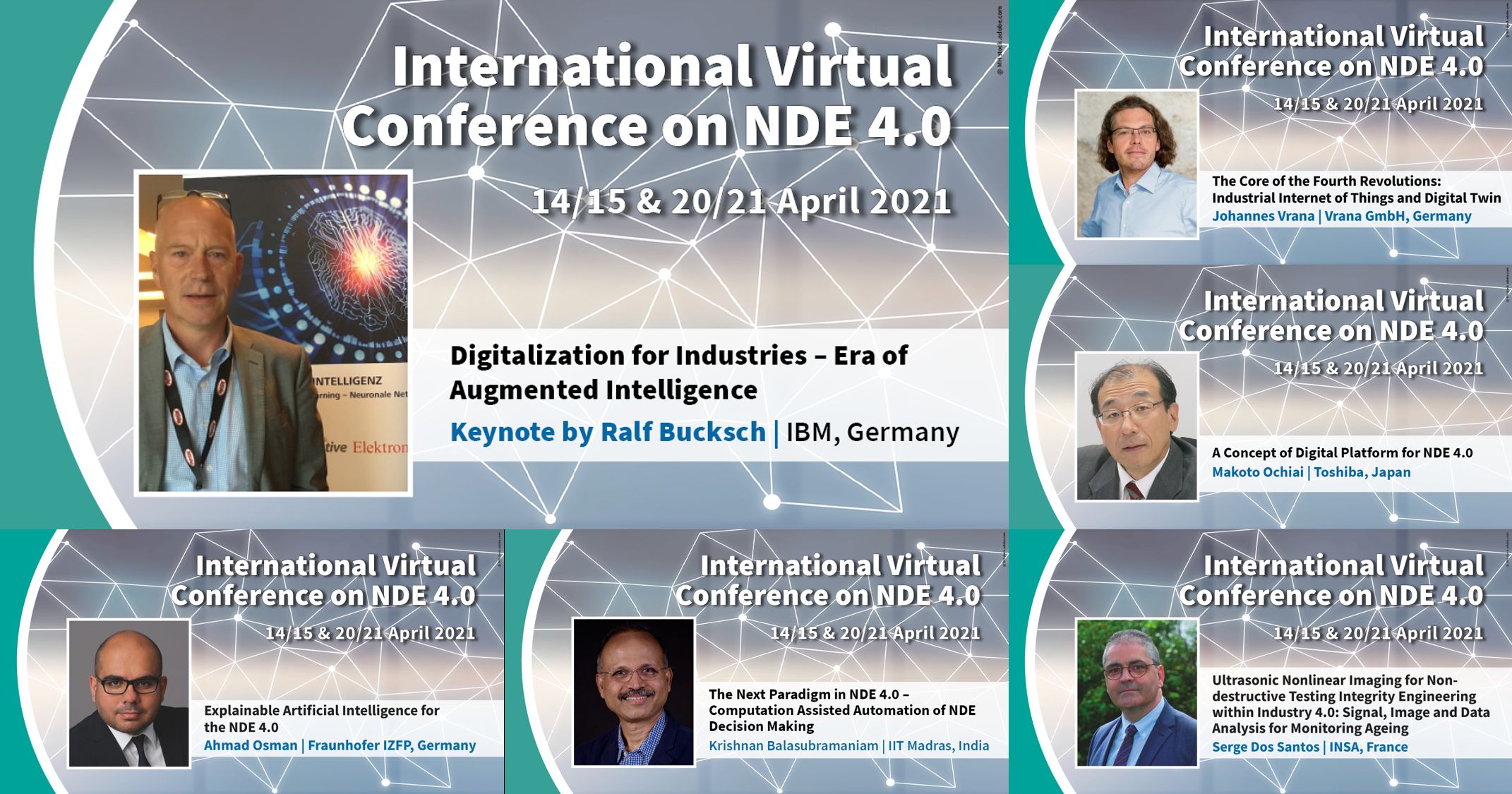 1st International Conference on NDE 4.0: The Invited Speakers of the Technical NDE 4.0 Session