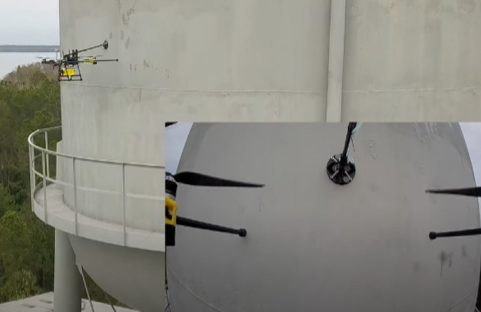Look, Up in the Sky—Aerial Robots Autonomously Measure the Thickness of Steel