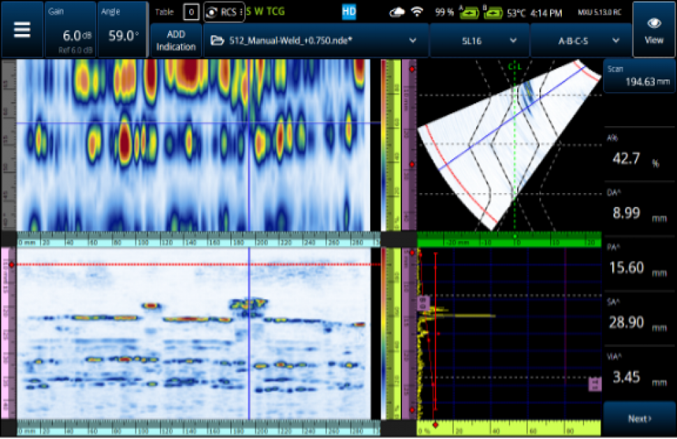 Save Time and Energy Screening Welds with the Merged B-Scan
