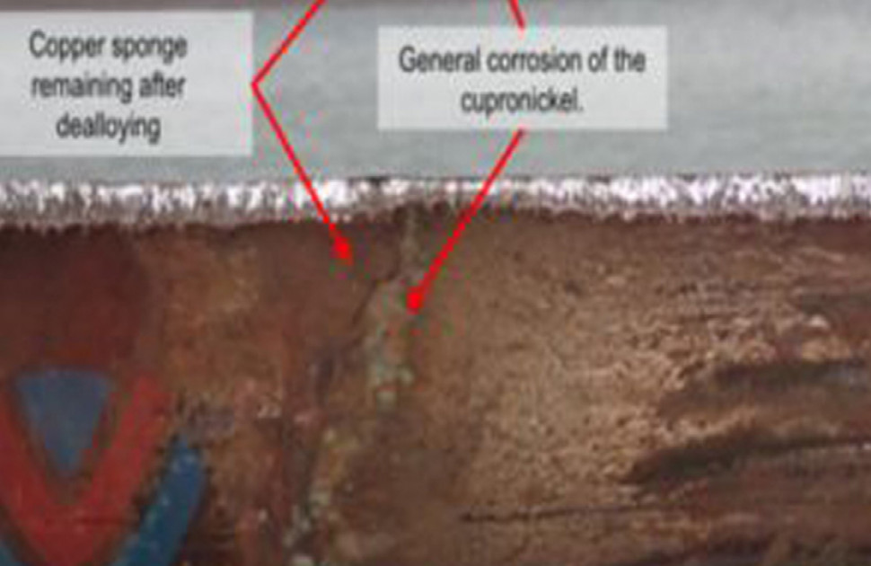 Using the ET Array Technique on De-Alloyed 90/10 Copper-Nickel