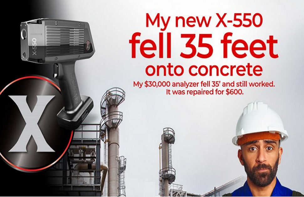 X-550 falls 35 feet – and still testing!