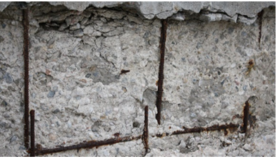 Spalling of concrete